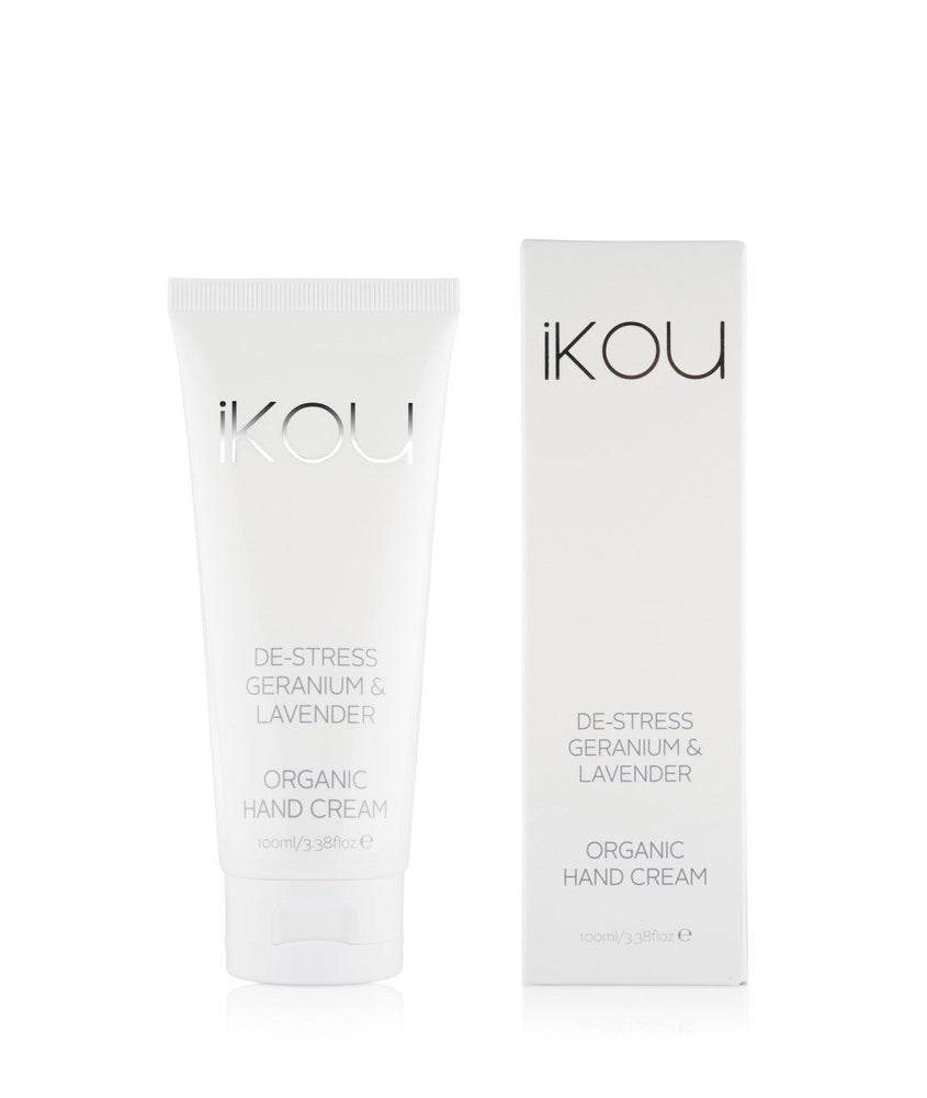 DE-STRESS GERANIUM & LAVENDER ORGANIC HAND CREAM - iKOU